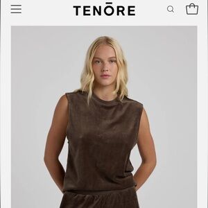 TENŌRE VELOUR MUSCLE TANK New with tags